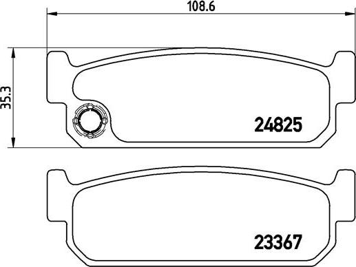 Brembo P 56 067 - Bremžu uzliku kompl., Disku bremzes autospares.lv