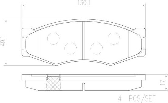 Brembo P56014N - Bremžu uzliku kompl., Disku bremzes www.autospares.lv