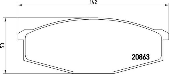 Brembo P 56 015 - Bremžu uzliku kompl., Disku bremzes autospares.lv