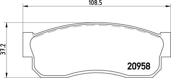 Brembo P 56 011 - Bremžu uzliku kompl., Disku bremzes autospares.lv