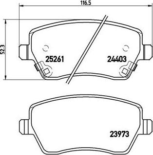 Brembo P 56 086 - Bremžu uzliku kompl., Disku bremzes www.autospares.lv