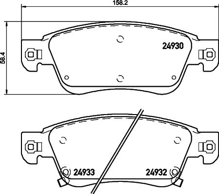 Brembo P 56 080 - Bremžu uzliku kompl., Disku bremzes www.autospares.lv