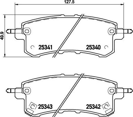 Brembo P 56 082 - Bremžu uzliku kompl., Disku bremzes www.autospares.lv