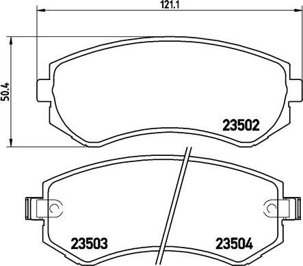 Brembo P 56 039 - Bremžu uzliku kompl., Disku bremzes www.autospares.lv