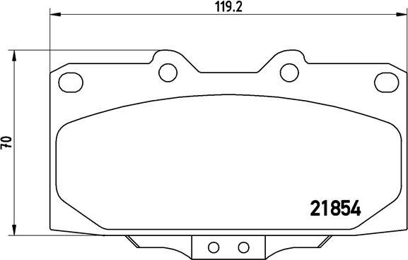 Brembo P 56 034 - Тормозные колодки, дисковые, комплект www.autospares.lv