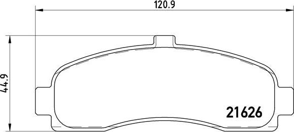 Brembo P 56 031 - Bremžu uzliku kompl., Disku bremzes autospares.lv