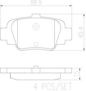 Brembo P56032N - Bremžu uzliku kompl., Disku bremzes www.autospares.lv