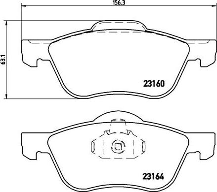 Brembo P 56 037 - Bremžu uzliku kompl., Disku bremzes autospares.lv