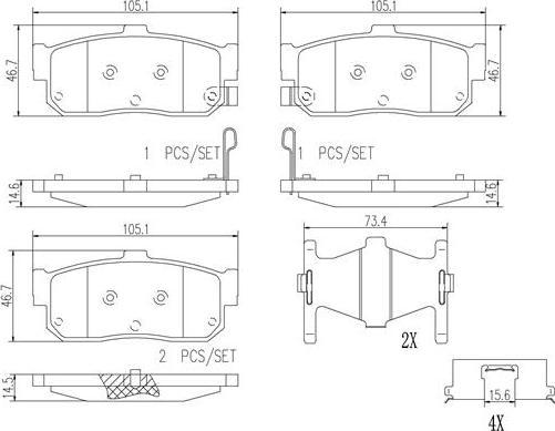 Brembo P56029N - Тормозные колодки, дисковые, комплект www.autospares.lv