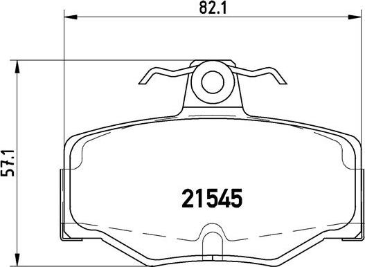 Brembo P 56 024 - Bremžu uzliku kompl., Disku bremzes www.autospares.lv