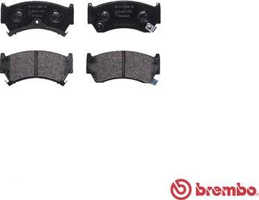 Brembo P 56 026 - Brake Pad Set, disc brake www.autospares.lv