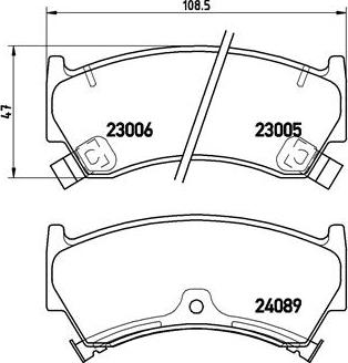 Brembo P 56 026 - Brake Pad Set, disc brake www.autospares.lv