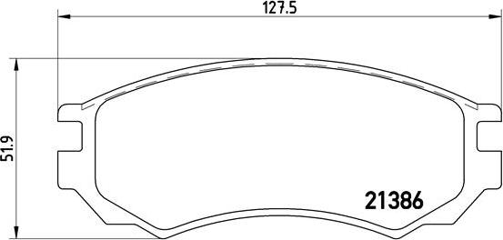 Brembo P 56 028 - Bremžu uzliku kompl., Disku bremzes autospares.lv