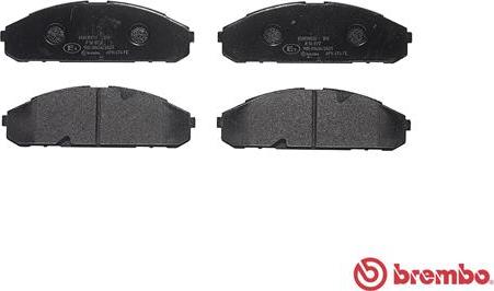 Brembo P 56 072 - Bremžu uzliku kompl., Disku bremzes www.autospares.lv