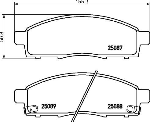 Brembo P56102N - Bremžu uzliku kompl., Disku bremzes www.autospares.lv