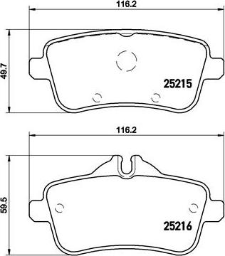 Brembo P 50 099 - Bremžu uzliku kompl., Disku bremzes autospares.lv