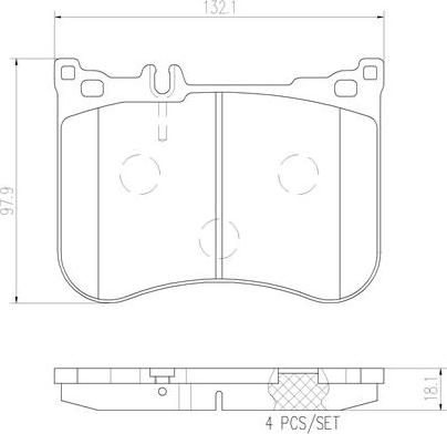 Brembo P50095N - Bremžu uzliku kompl., Disku bremzes www.autospares.lv