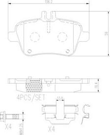 Brembo P50091N - Bremžu uzliku kompl., Disku bremzes www.autospares.lv