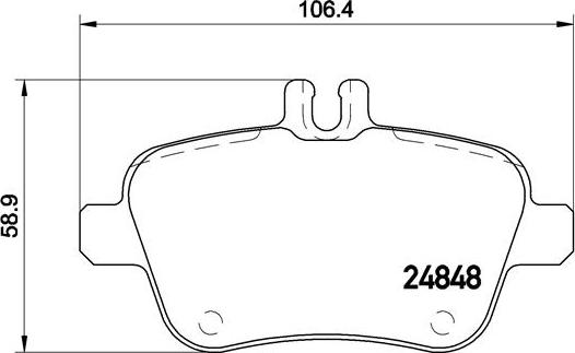 Brembo P 50 091 - Bremžu uzliku kompl., Disku bremzes www.autospares.lv