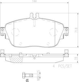 Brembo P50093N - Bremžu uzliku kompl., Disku bremzes www.autospares.lv