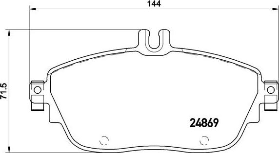 Brembo P 50 093 - Bremžu uzliku kompl., Disku bremzes www.autospares.lv