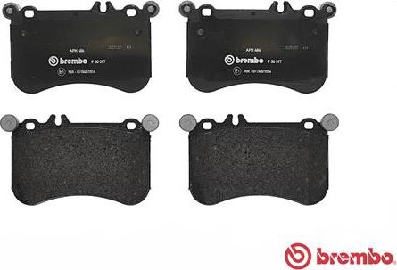 Brembo P 50 097 - Bremžu uzliku kompl., Disku bremzes www.autospares.lv