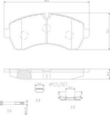 Brembo P50059N - Bremžu uzliku kompl., Disku bremzes autospares.lv