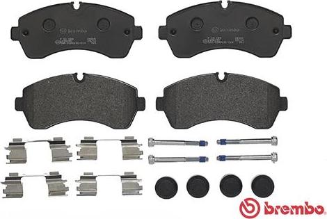 Brembo P 50 059 - Bremžu uzliku kompl., Disku bremzes autospares.lv