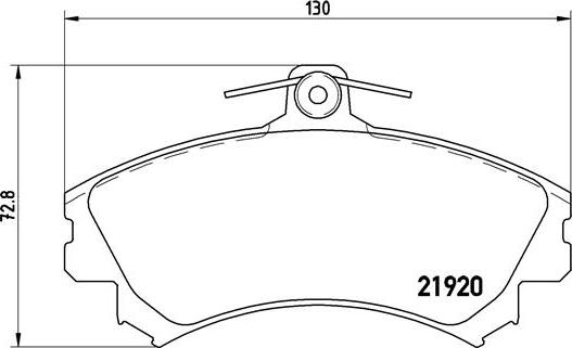 Brembo P 50 055 - Bremžu uzliku kompl., Disku bremzes www.autospares.lv