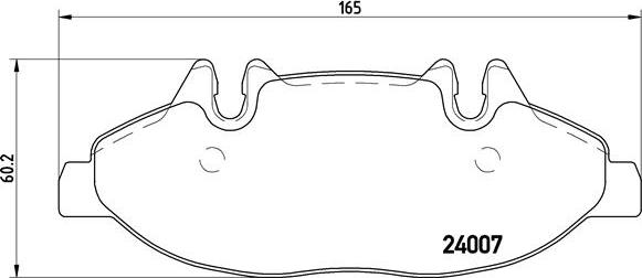 Brembo P 50 050 - Bremžu uzliku kompl., Disku bremzes www.autospares.lv