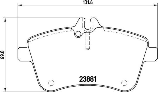 Brembo P 50 057 - Bremžu uzliku kompl., Disku bremzes www.autospares.lv