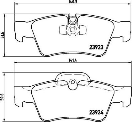 Brembo P 50 064 - Bremžu uzliku kompl., Disku bremzes www.autospares.lv