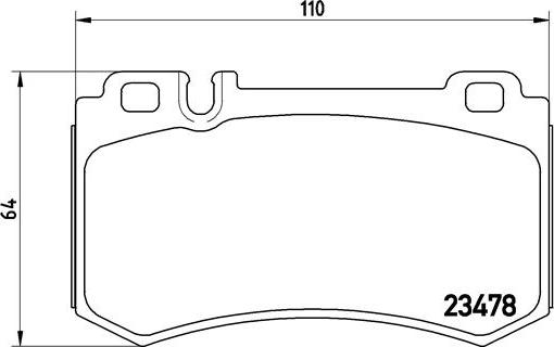 Brembo P 50 061 - Bremžu uzliku kompl., Disku bremzes autospares.lv