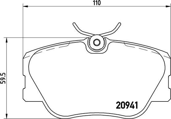 Brembo P 50 008 - Bremžu uzliku kompl., Disku bremzes autospares.lv