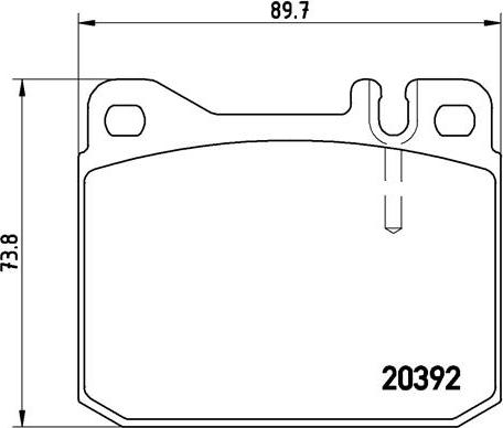 Brembo P 50 002 - Bremžu uzliku kompl., Disku bremzes www.autospares.lv