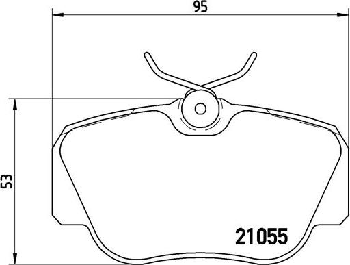 Brembo P 50 011 - Bremžu uzliku kompl., Disku bremzes autospares.lv