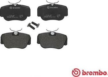 Brembo P 50 011 - Bremžu uzliku kompl., Disku bremzes www.autospares.lv