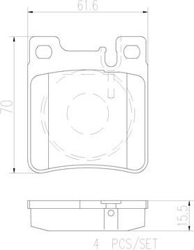 Brembo P50017N - Bremžu uzliku kompl., Disku bremzes www.autospares.lv