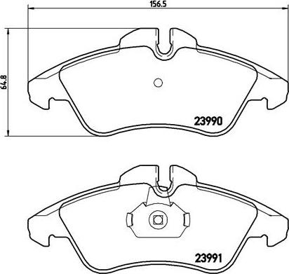 Brembo P 50 080 - Тормозные колодки, дисковые, комплект www.autospares.lv