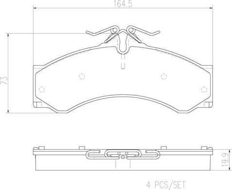 Brembo P50088N - Bremžu uzliku kompl., Disku bremzes www.autospares.lv