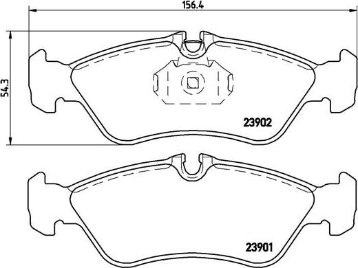 Brembo P 50 082 - Brake Pad Set, disc brake www.autospares.lv