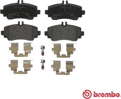 Brembo P 50 035 - Bremžu uzliku kompl., Disku bremzes autospares.lv