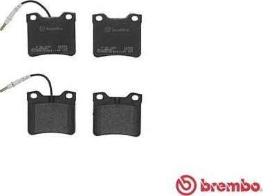 Brembo P 50 030 - Bremžu uzliku kompl., Disku bremzes www.autospares.lv