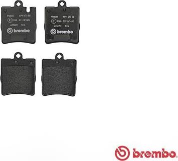 Brembo P 50 033 - Bremžu uzliku kompl., Disku bremzes www.autospares.lv