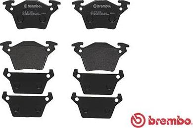 Brembo P 50 032 - Bremžu uzliku kompl., Disku bremzes www.autospares.lv