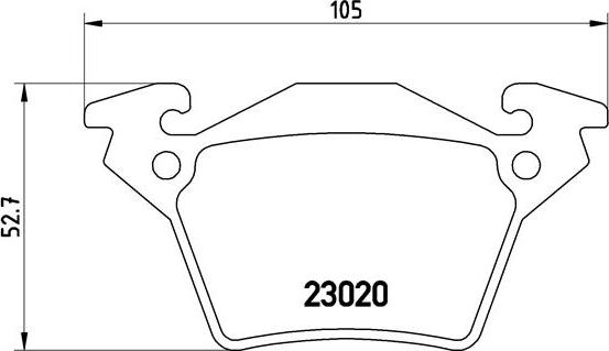 Brembo P 50 032 - Bremžu uzliku kompl., Disku bremzes autospares.lv