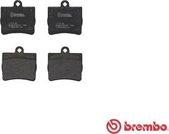 Brembo P 50 024 - Bremžu uzliku kompl., Disku bremzes www.autospares.lv