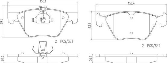 Brembo P50026N - Bremžu uzliku kompl., Disku bremzes www.autospares.lv