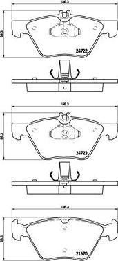 Brembo P 50 075 - Brake Pad Set, disc brake www.autospares.lv