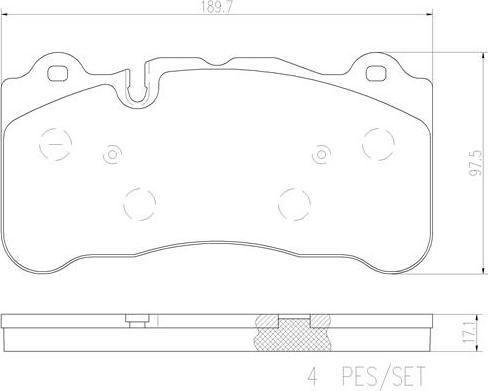 Brembo P50078N - Bremžu uzliku kompl., Disku bremzes www.autospares.lv